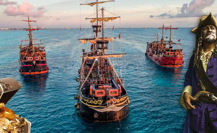 Galeones del Capitan Hook, Barcos piratas