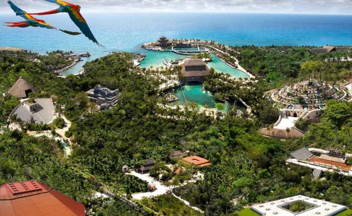 Vista aerea de Xcaret