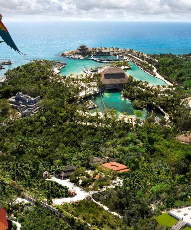 Vista aerea de Xcaret