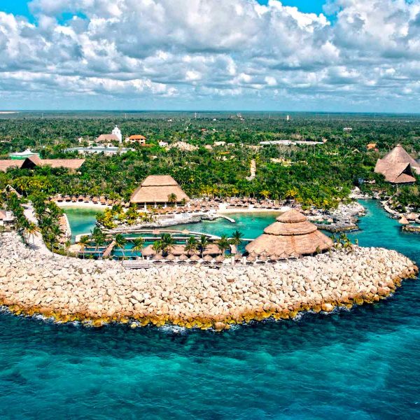 Vista aerea de Xcaret