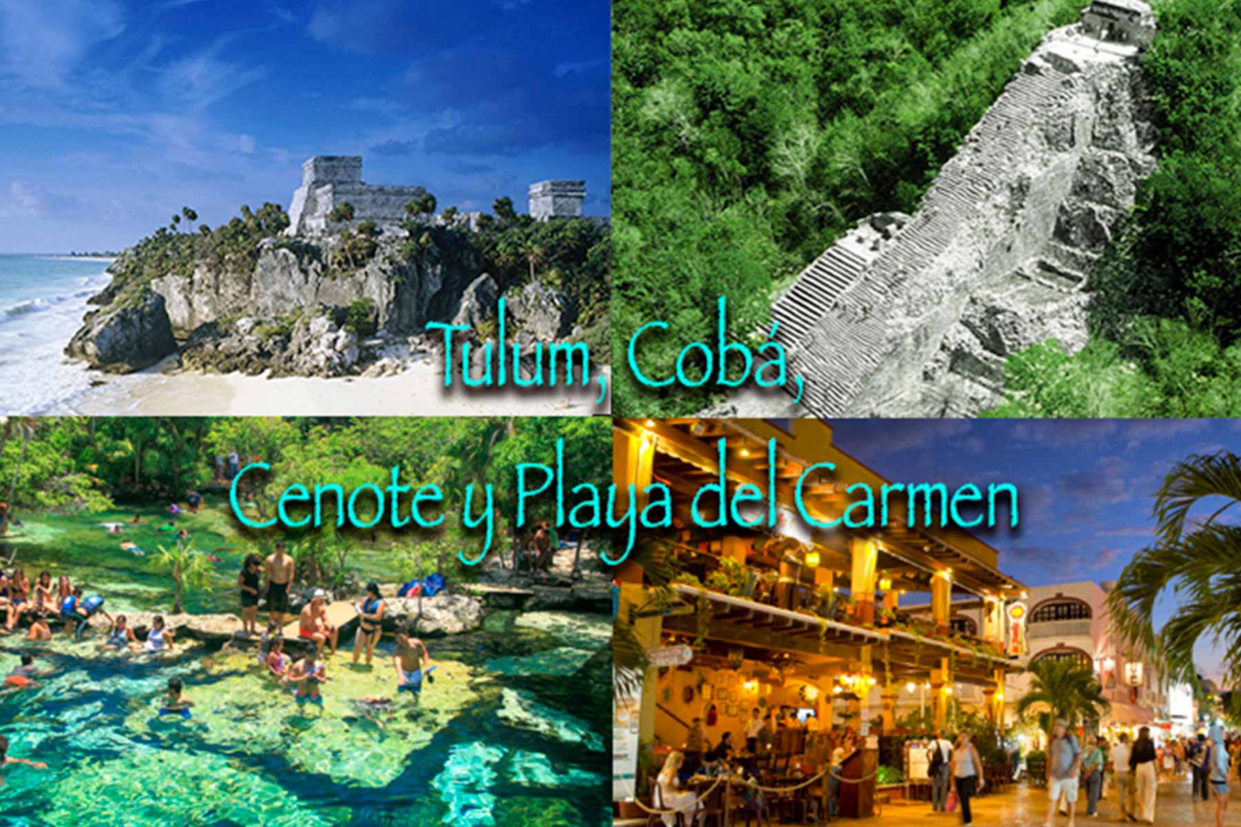 Fotos de Tulum, Coba, Cenote y Playa del Carmen